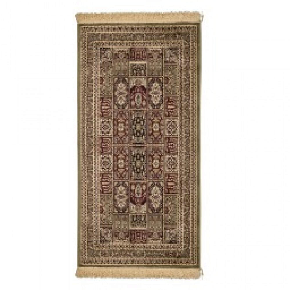 Viscose Carpet, 5X7 FT, 6MM Thick Oriental and Red Traditional Carpet - photo