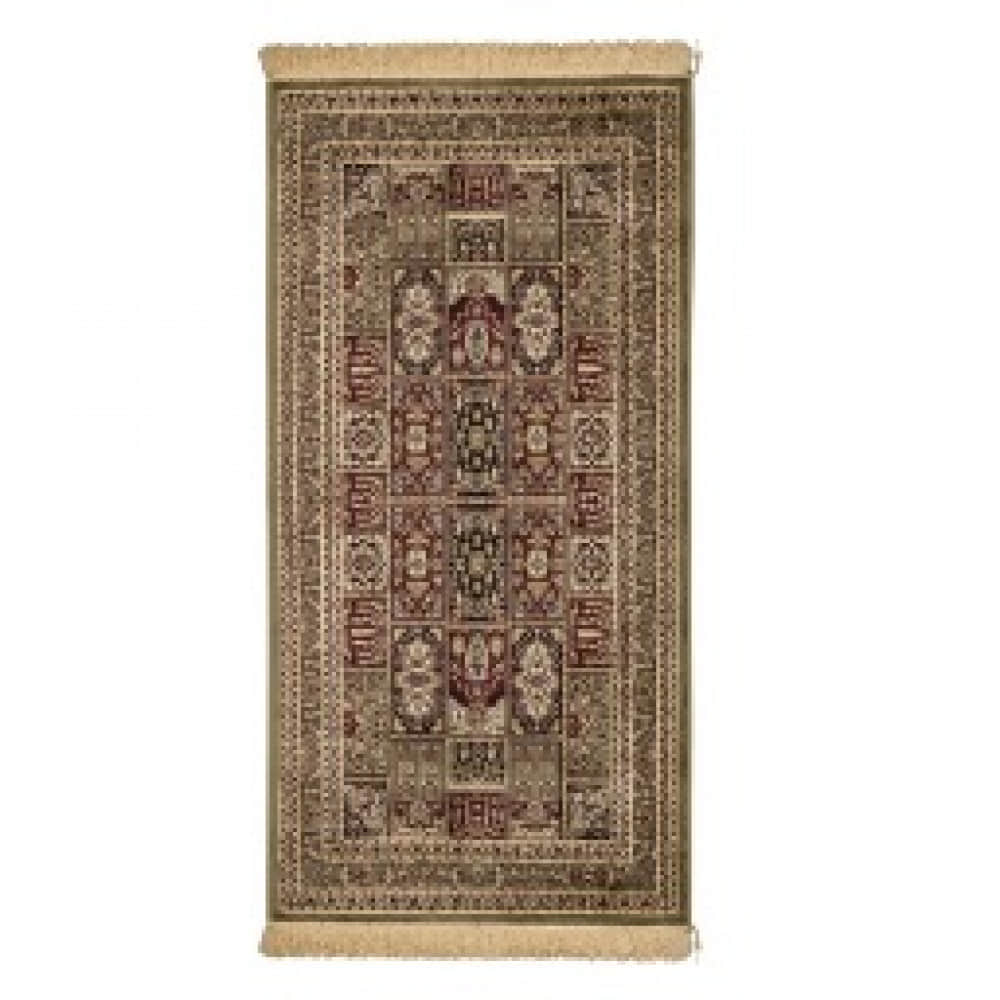 Viscose Carpet, 5X7 FT, 6MM Thick Oriental and Red Traditional Carpet - photo