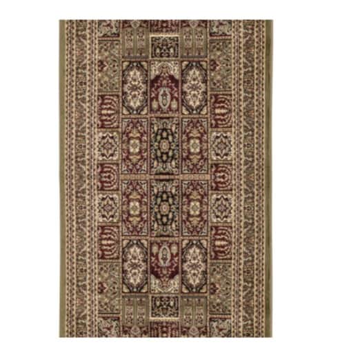 Viscose Carpet, 5X7 FT, 6MM Thick Oriental and Red Traditional Carpet - top_view
