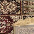 Viscose Carpet, 5X7 FT, 6MM Thick Oriental and Red Traditional Carpet - rear_view