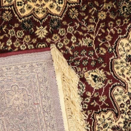 6 mm Thick Oriental And Red Traditional Carpet - rear_view