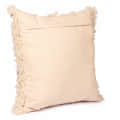 Nomaadi Boho Natural Color Coastal Cotton Soft Cushion Cover with Pillow Insert for Sofa, Bed & Home Decor (Size- 20x20 inches) - rear_view