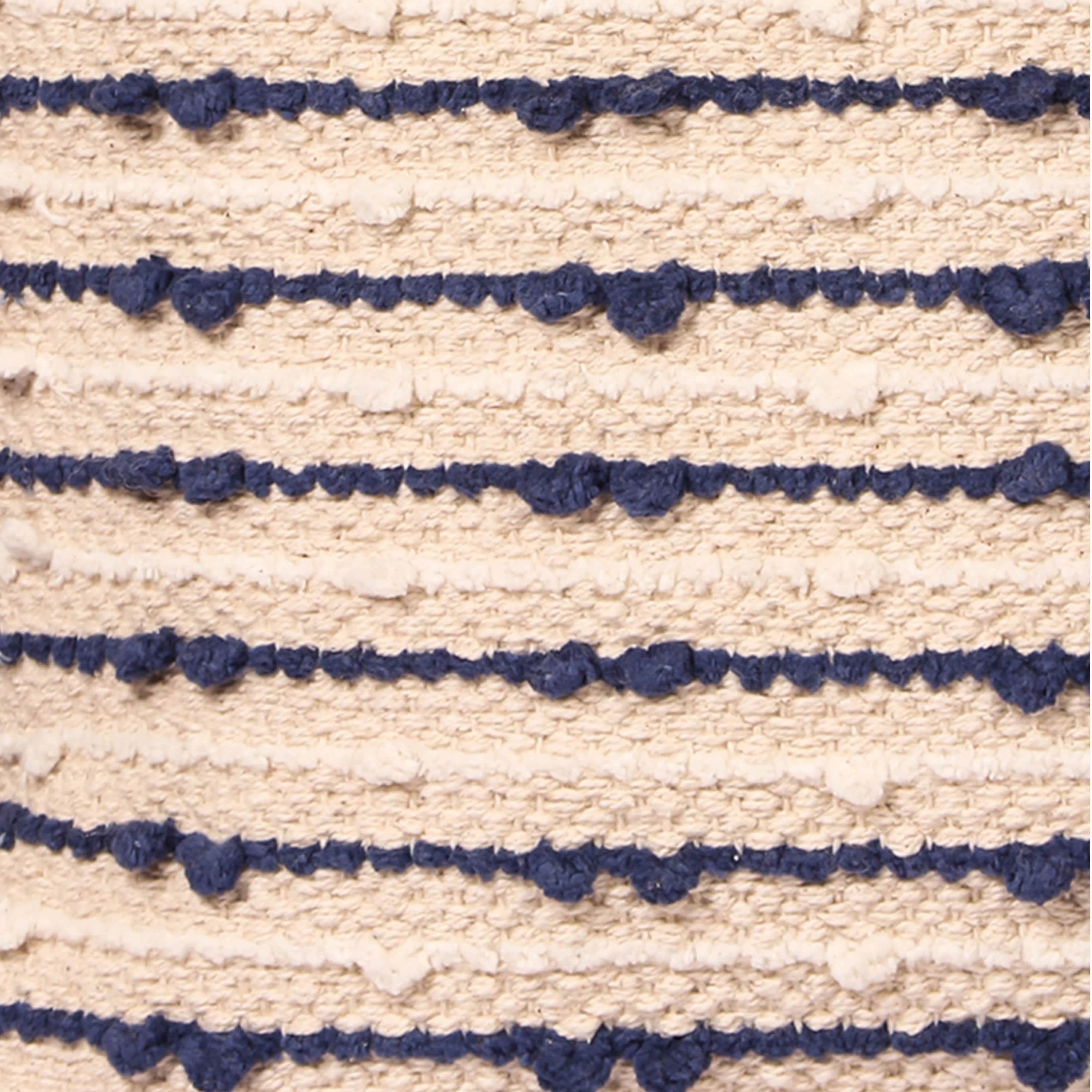 Nomaadi Blue & Neutral Horizon Boho Cushion Cover for Sofa, Bed & Home Decor - 20x20 inches - front_view