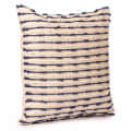 Nomaadi Blue & Neutral Horizon Boho Cushion Cover for Sofa, Bed & Home Decor - 20x20 inches - rear_view