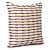 Nomaadi Blue & Neutral Horizon Boho Cushion Cover for Sofa, Bed & Home Decor - 20x20 inches - rear_view