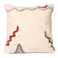 Nomaadi Tufted Abstract Handmade Boho Multi Colored Premium Cotton Cushion Cover (20x20 inches - photo