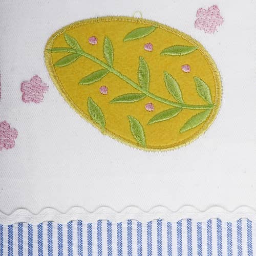 Nomaadi Embroidered Lumbar Egg Cushion Cover for Kids 12x20 inches, Kids Room Decor Pillow Cover for Decoration & Gift - Bed Chair Couch Sofa