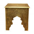 Golden Wooden Stool - photo