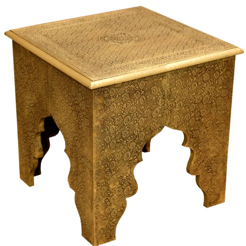 Golden Wooden Stool