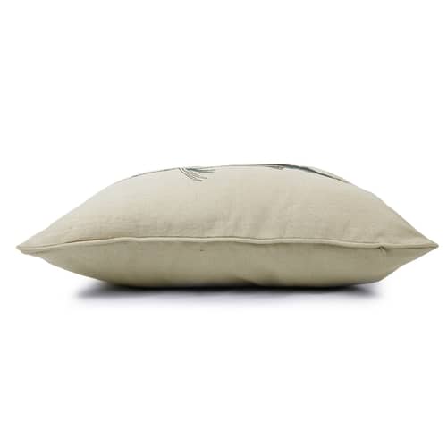 Nomaadi Embroidered Deep Sea Marlin Lumbar Cushion Cover 14 x 20 inches, Ocean Themed Decorative Pillow Cover in Cotton Fabric Bed, Living Room, Sofa