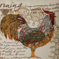 Nomaadi Rooster Farmhouse Cushion Cover - front_view