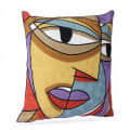 Nomaadi Dual Face Abstract Art Cushion Cover - top_view