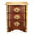 Wooden 2 Drawer Bedside Brass Fitting Set of 2 - photo