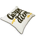 Carpe Diem Typographical Cushion Cover, 16x16 - top_view