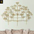 Wrought Iron Golden Arindam Tree Wall Decorative - photo