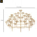 Wrought Iron Golden Arindam Tree Wall Decorative - top_view