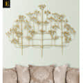 Wrought Iron Golden Arindam Tree Wall Decorative - rear_view