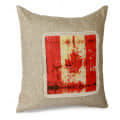 Nomaadi Vintage Canadian Flag Decorative Cushion Cover 18×18″ Square Digital Print Pillowcase Home Decor for Living Room, Bed, Sofa, Chair - top_view