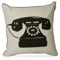 Nomaadi Retro Telephone 18x18 inches Decorative Cushion Cover | Retro Style Throw Pillowcase for Sofa Bed Couch Kids Room Home Decor - photo