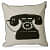 Nomaadi Retro Telephone 18x18 inches Decorative Cushion Cover | Retro Style Throw Pillowcase for Sofa Bed Couch Kids Room Home Decor - photo