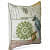 Nomaadi Blue Jay Bird Embroidered Pillowcase 18X18 inches Square Decorative Cushion Cover, Modern Cushion, Home Decor for Bed, Chair, Sofa - top_view