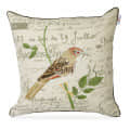 Nomaadi Embroidered Bird Decorative Cushion Cover 18x18 inches - photo