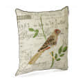 Nomaadi Embroidered Bird Decorative Cushion Cover 18x18 inches - top_view