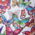 Nomaadi Glitter Butterflies Digital Print Pillow Cover Square 18X18 inch - front_view