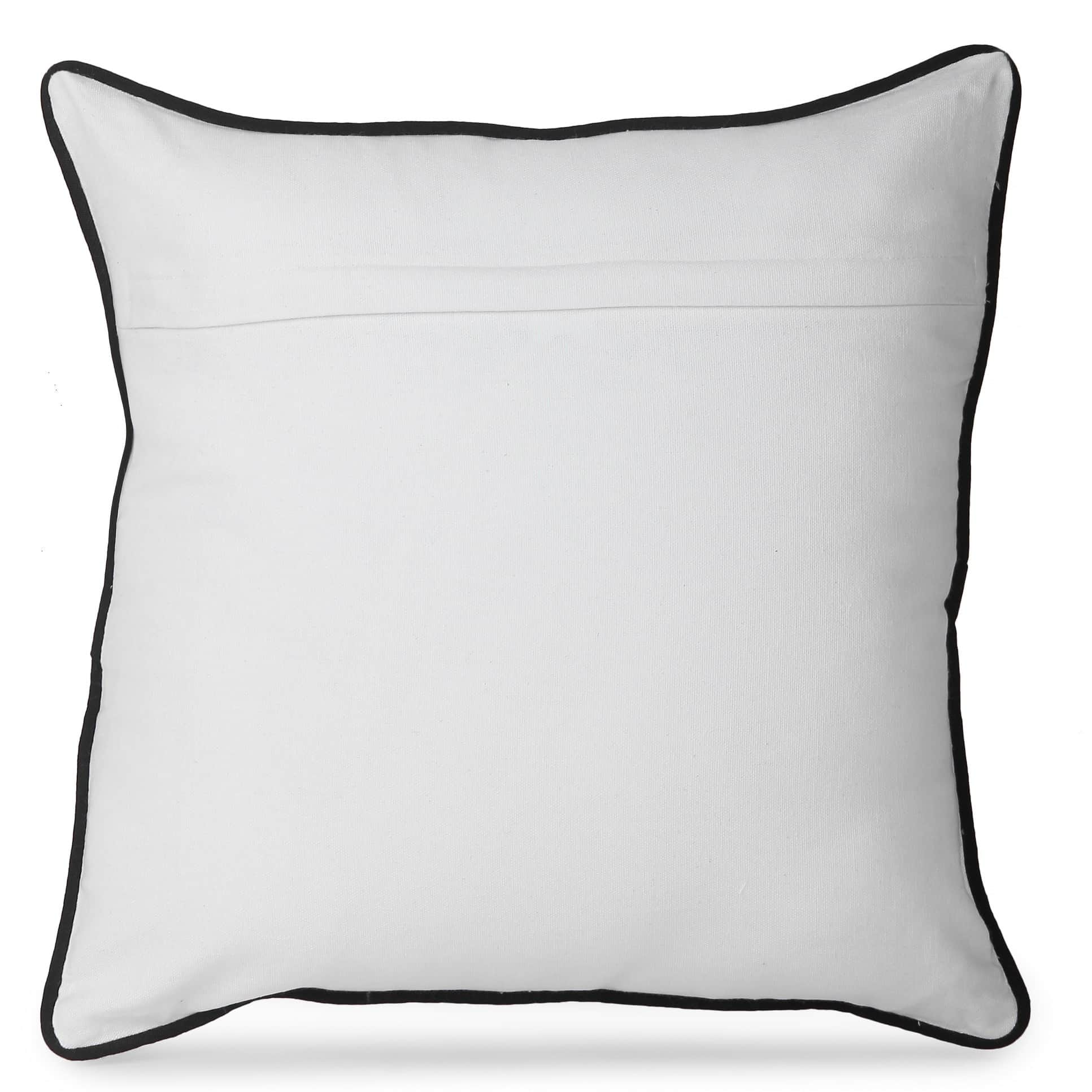 Nomaadi Never Grow Up Embroidered Cushion Cover 18x18 inches - right_view