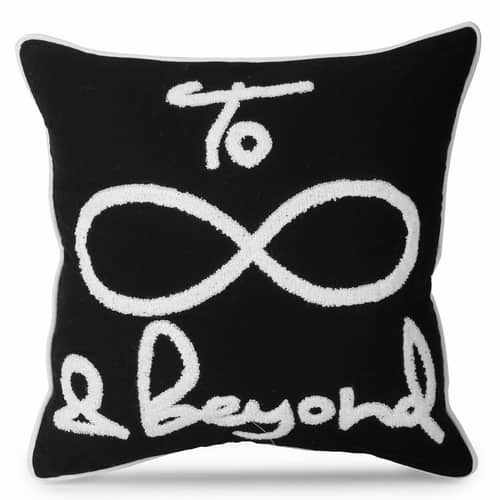 Nomaadi to Infinity & Beyond Embroidered Cushion Cover 18"