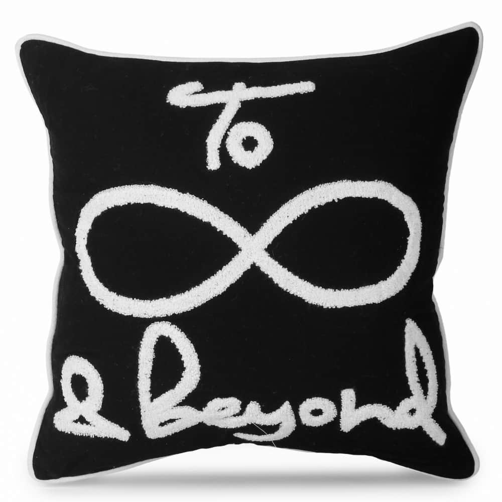 Nomaadi to Infinity & Beyond Embroidered Cushion Cover 18" - photo