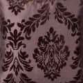 Brown Damask Flock Embroidery Pillow Cover (Pack of 2) - front_view