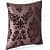 Brown Damask Flock Embroidery Pillow Cover (Pack of 2) - left_view