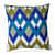 Nomaadi Green Blue Chevron Design Cushion Cover, 18x18 Square Pillow in Premium Cotton - photo