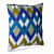 Nomaadi Green Blue Chevron Design Cushion Cover, 18x18 Square Pillow in Premium Cotton - top_view