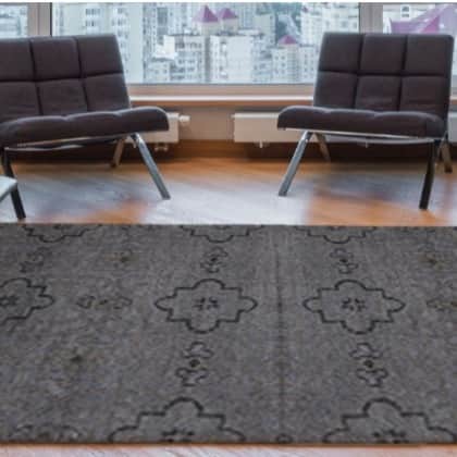 Blended Wool and Viscose Carpet - rear_view
