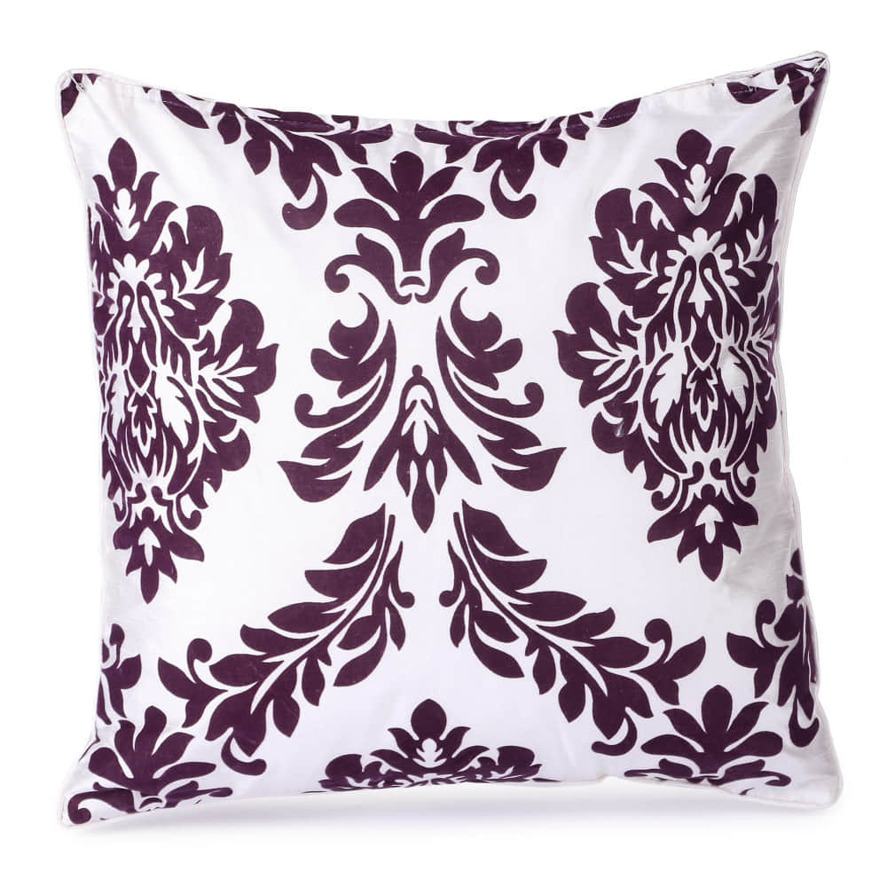 Purple Damask  Pillow Cover (Pack of 2) - photo
