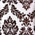 Dark Brown Damask Flock Embroidery Pillow Cover (Pack of 2) - front_view