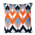 Orange Blue Black Chevron Design Cushion Cover - photo