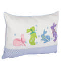 Playful Rabbits Kids Cushion Cover - front_view