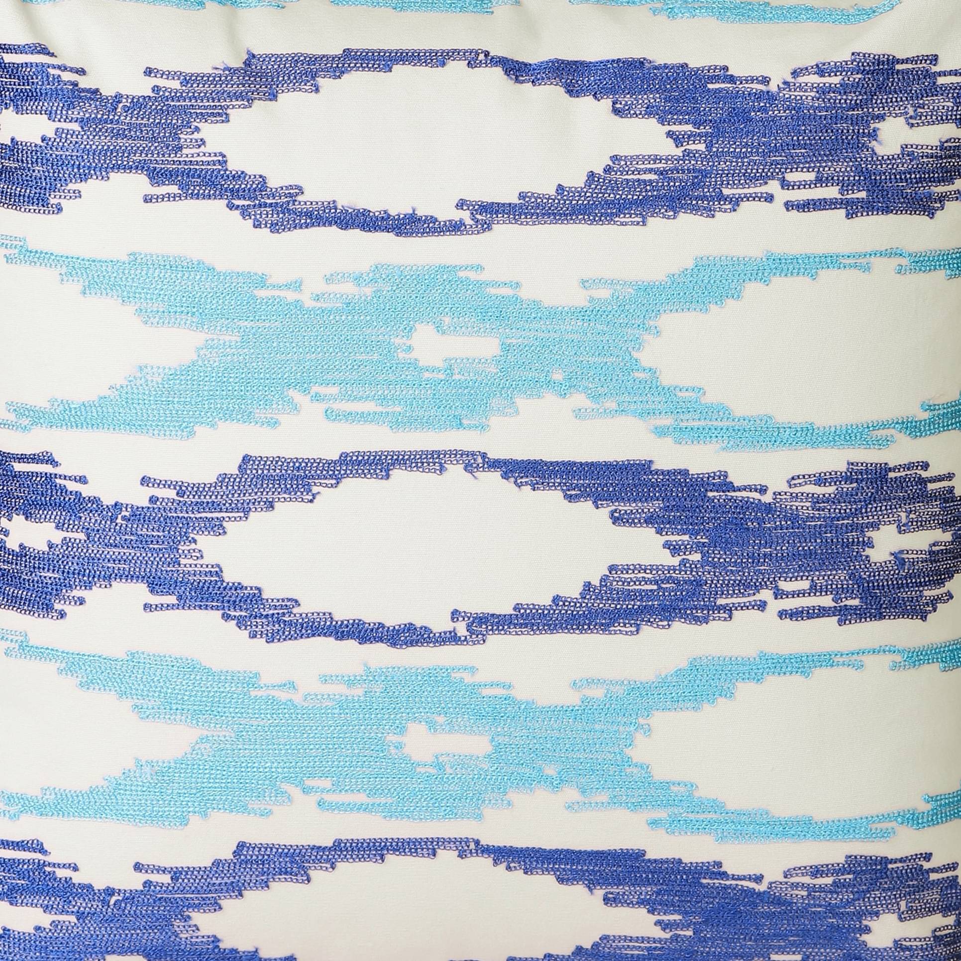 Blue Ocean Waves Cushion Cover