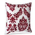 Maroon Embroidery Cushion Cover (Pack of 2) - top_view