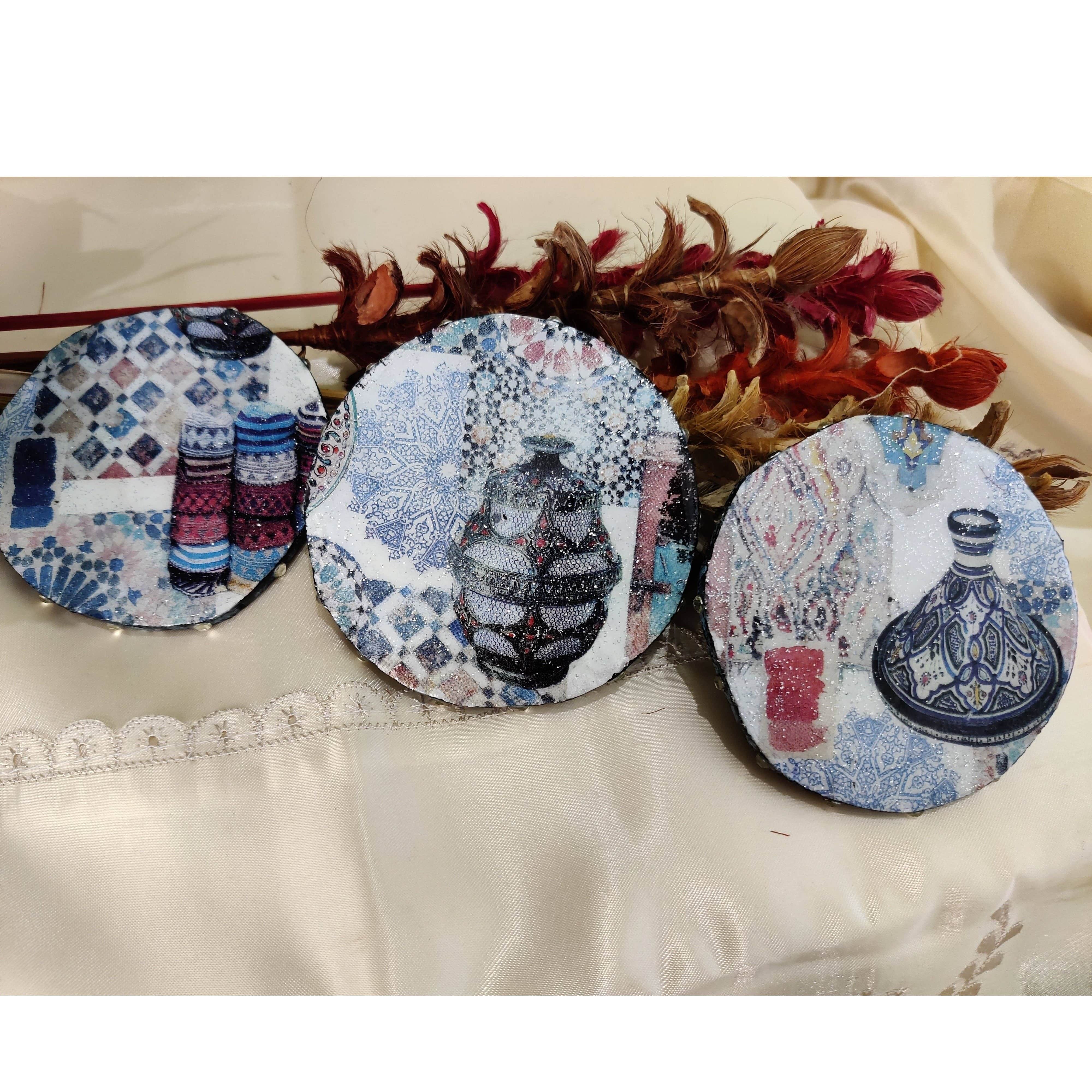 Vase and Tea Coasters Set - right_view