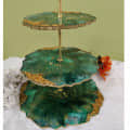 3-tiered Cake Stand with (Green) - right_view