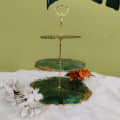 3-tiered Cake Stand with (Green) - bottom_view