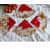 Red & Golden Tea Coaster (set of 4) - rear_view