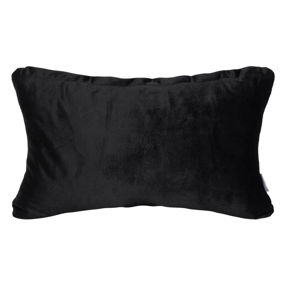 Black Premium Lumbar Cushion Cover(set of 2) - photo