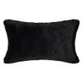 Black Premium Lumbar Cushion Cover(set of 2) - top_view