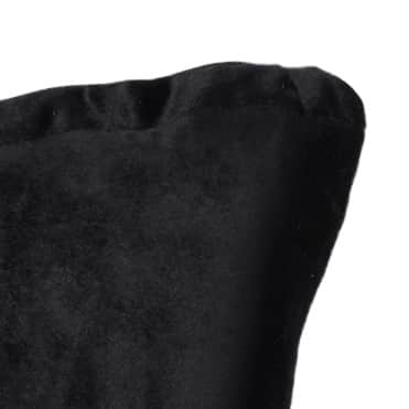 Black Premium Lumbar Cushion Cover(set of 2) - rear_view