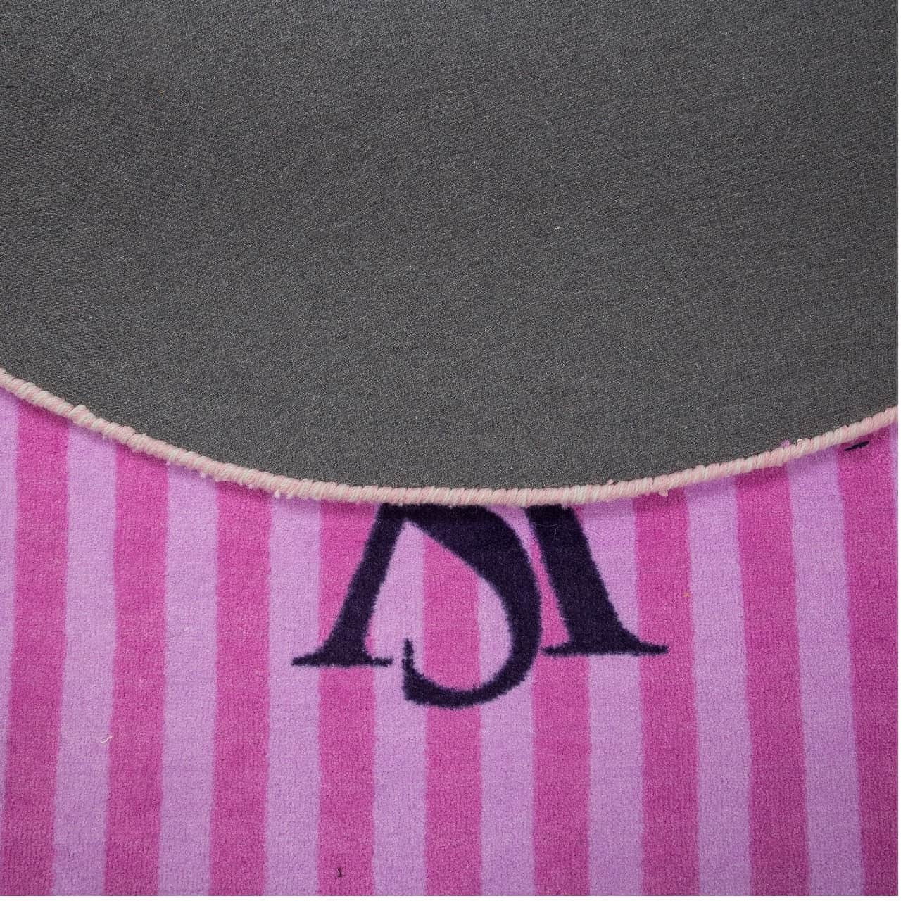 Printed Circle Nylon Carpet - top_view